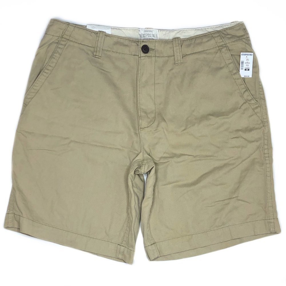 Aeropostale NWT Tundra Flat Front Khaki Shorts